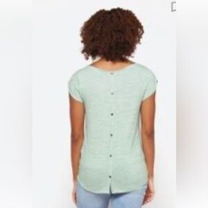 NWT Market & Spruce Bravyan Button Back Striped Shirt